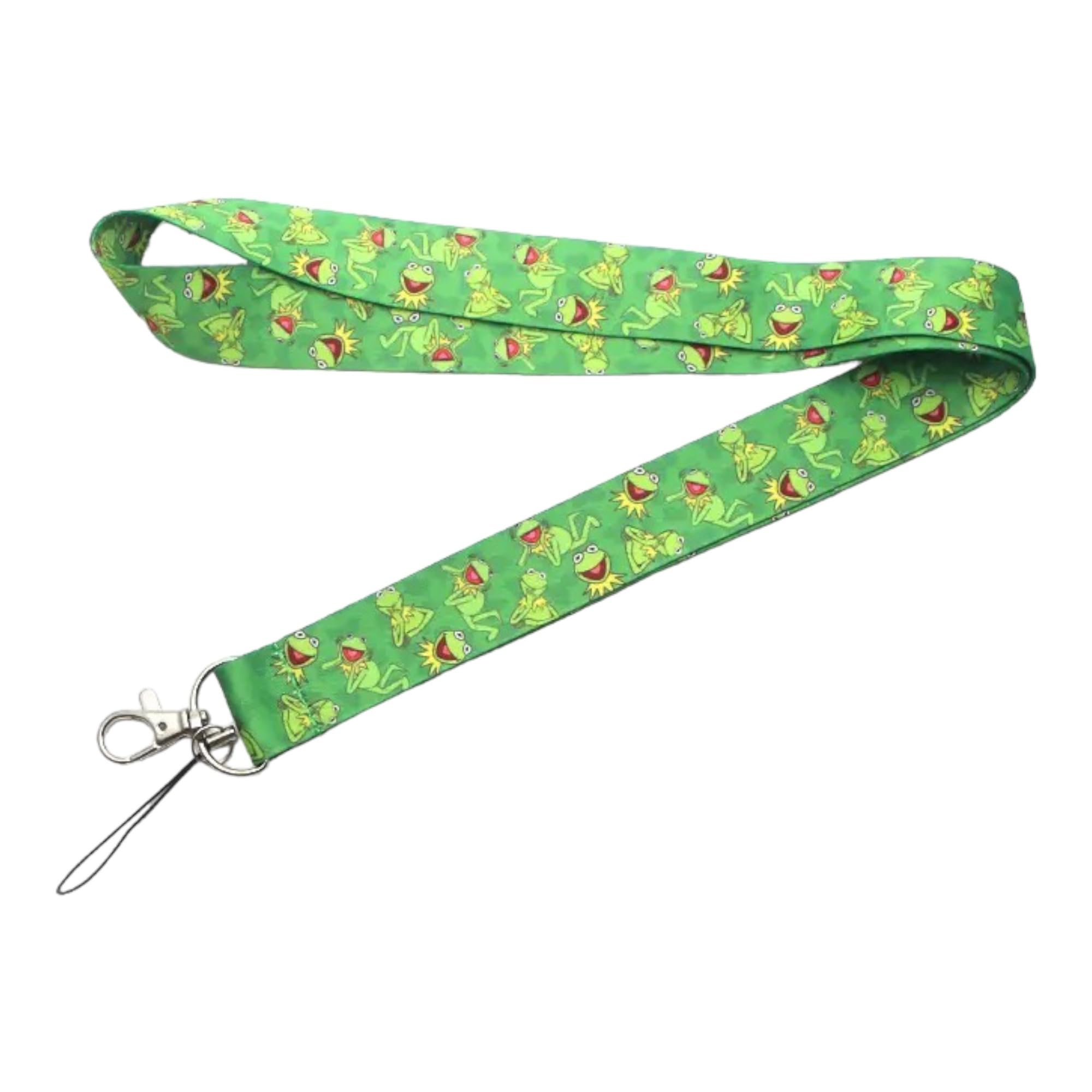Anime Source Kermit Green The Frog Muppets Character Lanyard Keychain ID Badge Holder