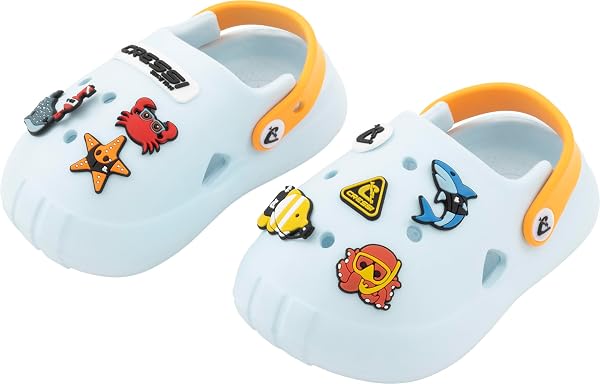 Cressi Depuis 1946 - Jelly Kid Clogs - Sandales Sabots Pantoufles Antidérapantes et Respirantes pour Enfants, Plage Mer Promenades Crèche Maison, Fermeture à Aression - 1