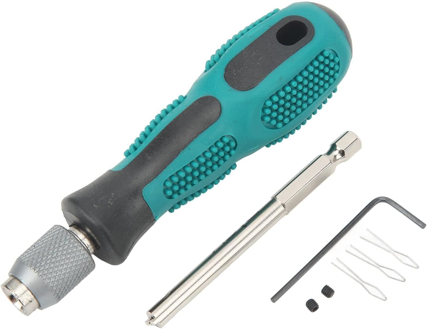 HERCHR Bicycle Spoke Nipple Screwdriver, Bike Nipple Insert Driver Tool Wheel Spokes Removal Installation Wrench for MTB, Road Mountain Bicycle Spoke Rim Screwdriver with Handle