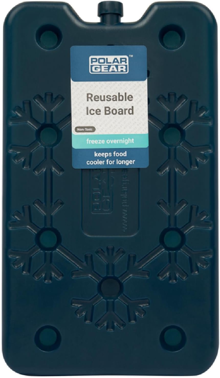 Large Pack 25cm Freezer Block Ice Brick – Long lasting Reusable Ice Board - Cooler Block for Travel Picnic – Just Freeze & place in your Cool Bag Box to keep food & drinks cool – Navy Blue