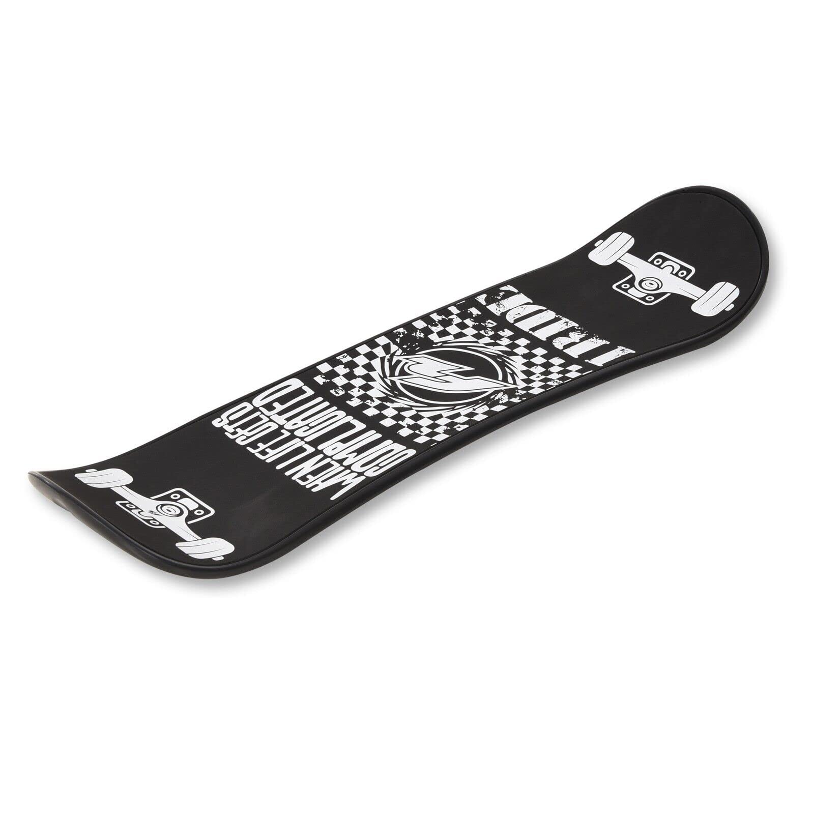 F2 Snowboard Snowdeck 89 cm – Schnee Skateboard für Tricks und Moves, Leichtes und Robustes Snow Skate für Einsteiger und Profis in Schwarz, 2024/25