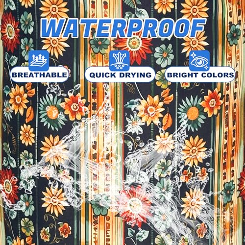 Folk Flower Art Boho Laundry Basket Foldable Oxford Cloth 18.9 x 16.5 Inch by RKYAFFERISMA - Used condition - Image 5