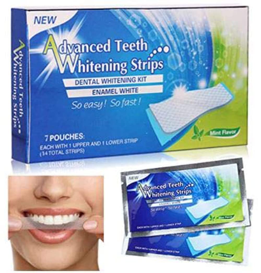 Safe Advanced Teeth Whitening Strips for Brighter Smile, Removes Stains pack of 7 (B0D74ZW9JF) Amazon Price History, Amazon Price Tracker