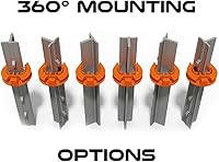 Vista 3 de Lock Jawz T-360 Electric Fence T-Post Aislador - Naranja (Cantidad a granel: 100)