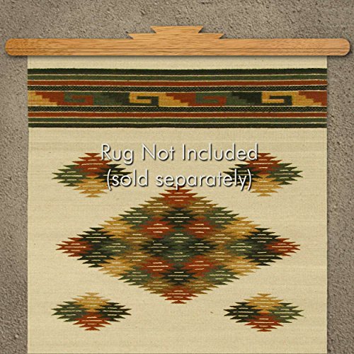 On the Wall Rug Hanger - Natural Oak (30in)