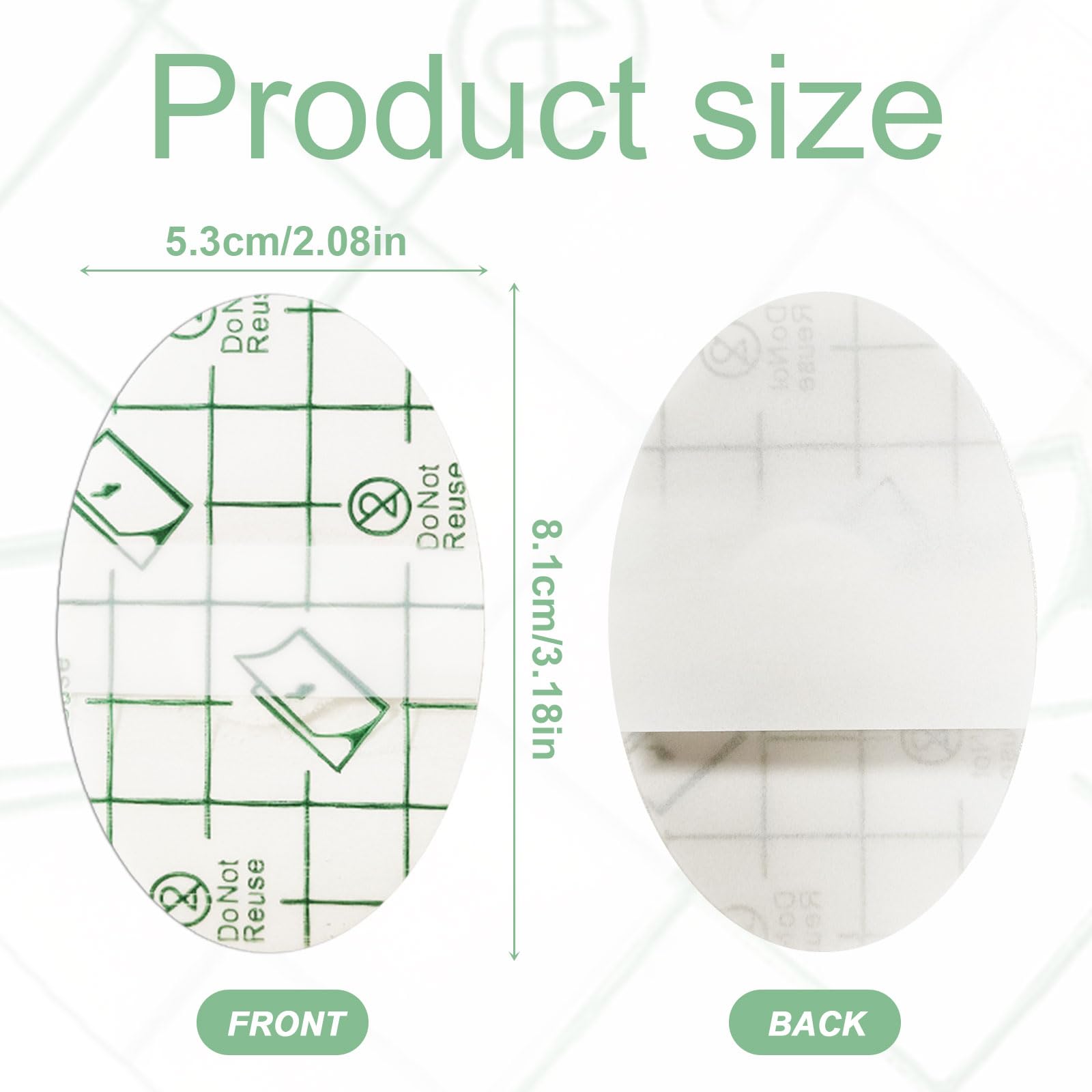 Aolso 100 Pezzi Copriorecchie Trasparenti UltraSottili, Adesivo Impermeabile Di Protezione Dell'orecchio Monouso, Antiusura Per Scarpe Protezione, Adulti Per Acqua Per Doccia E Nuoto