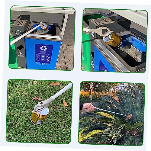 Healifty Reacher Grabber 1pc Heavy Duty Grabber Trash Grabber Reacher Grabber Tool for Handicapped Garbage Cramp Iron Sanitory Clamp Trash Clamp Pickup Clip Earth Tones Elder - Image 8