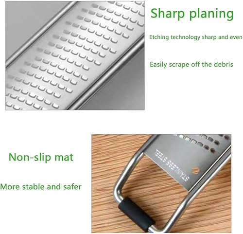 Miniatura 4 de Rallador de queso, jengibre/ajo, para queso parmesano, chocolate, nuez moscada, rallador de cocina y molinillo