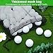 Kqcibz 100 Pcs Training Golf Balls Hollow Golf Plastic Ball with Mesh Drawstring Storage Bags for Training, White