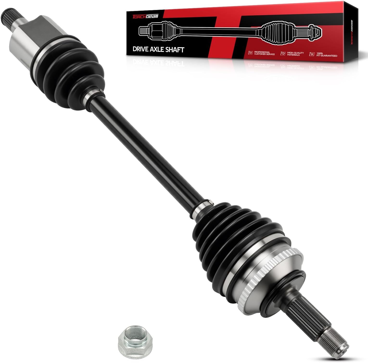 Torchbeam CV Axle Shaft Assembly Compatible with 1998-2002 Honda Accord, 1999-2003 Acura TL, 2001-2003 Acura CL, Front Left CV Axle 66-4166