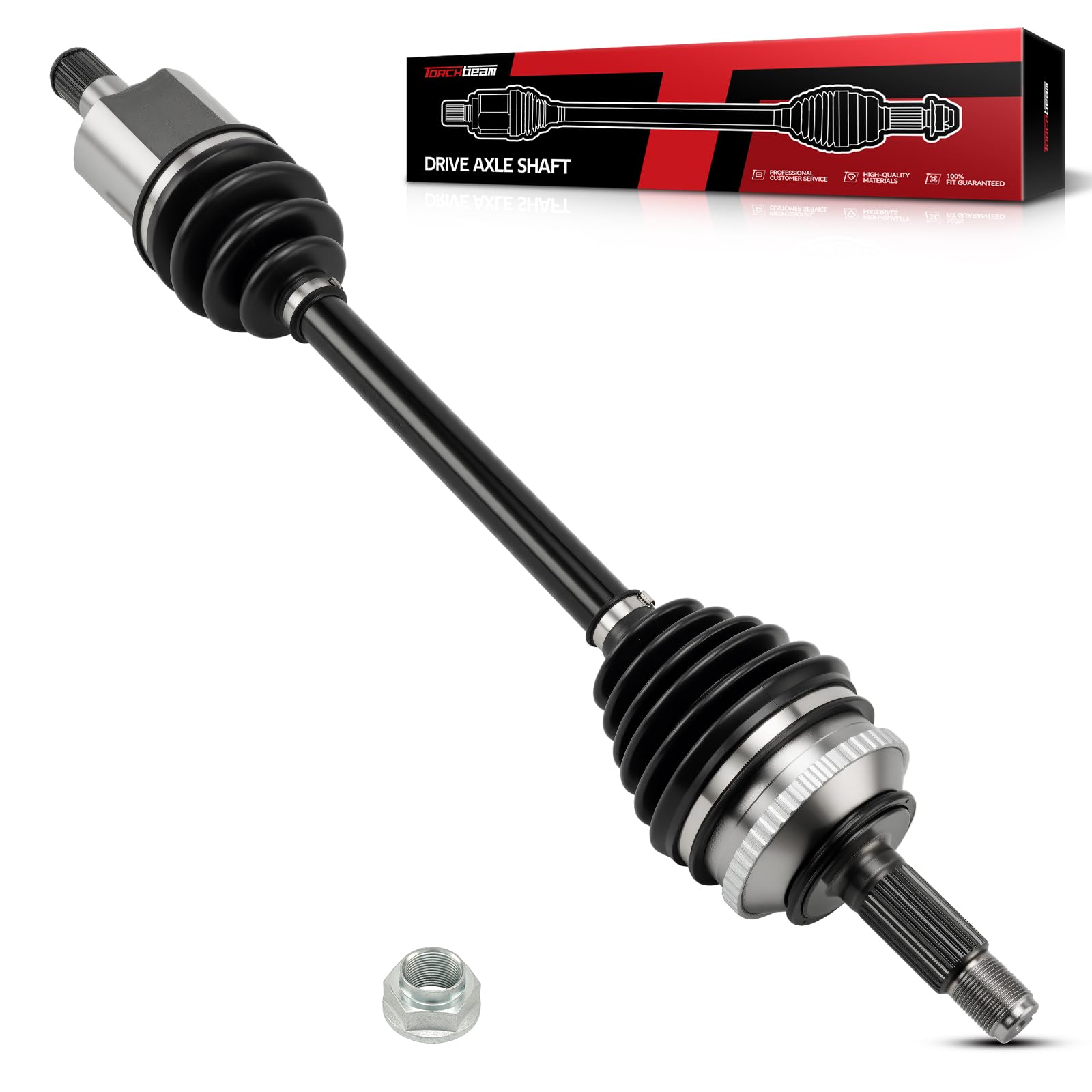 Torchbeam CV Axle Shaft Assembly Compatible with 1998-2002 Honda Accord, 1999-2003 Acura TL, 2001-2003 Acura CL, Front Left CV Axle 66-4166