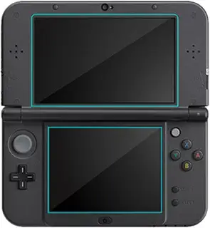 New ニンテンドー 3DS フィルム BLUEHOOSYOO Nintendo 3DS 9Hの硬さ 液晶保護フィルム 専用 保護フィルム 表面硬度9H 2.5D ウンドエッジ加工 超薄 防指紋 高透過率 自己吸着「上画面+下画面 ガラス」