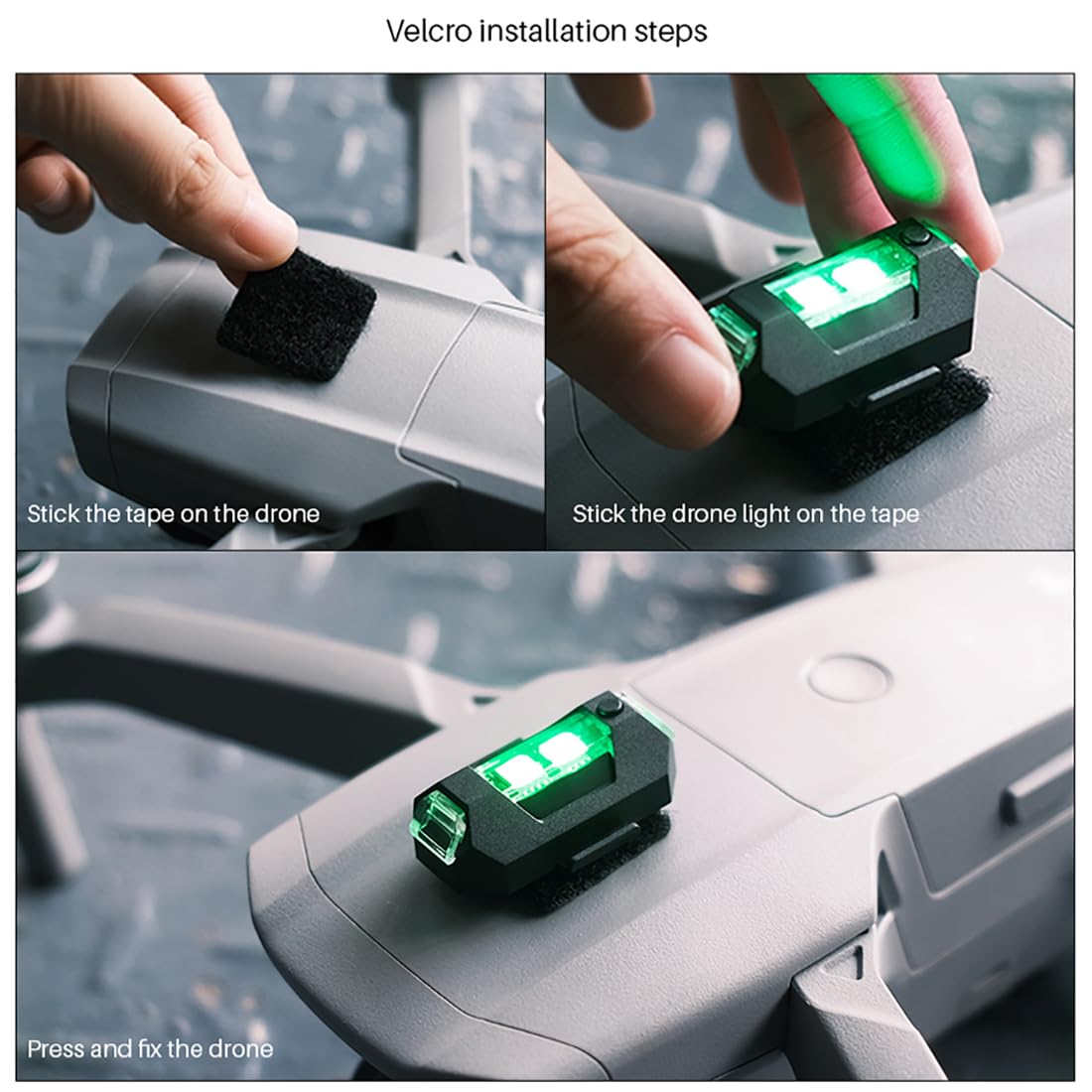 Zerone lumière de drone pour le vol de nuit 3 Modes Drone Signal Zerone lumière de drone pour le vol de nuit 3 Modes Drone Signal