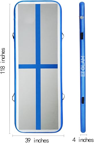 Miniatura 2 de EZ GLAM 10ft13ft16ft20ft Air Mat Tumble Track Inflatable Gymnastics Tumbling Track Mat with Electric Air Pump for CheerleadingPracticeBeachParkHome