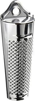 Nutmeg Grater Stainless Steel Upgraded Lemon Zester & Cheese Grater, Ginger Garlic Nut Walnut Lemon Hand Planer Tool Professional Kitchen Tool(COLOR:Silver)