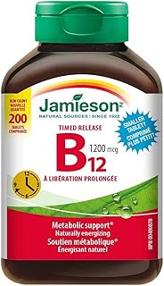 Jamieson Timed Release B12 1200 mcg, 200Tablets