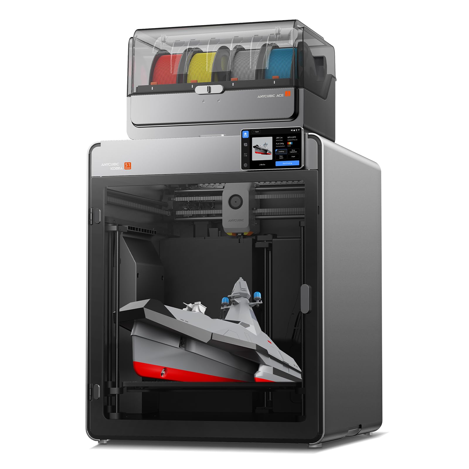 Anycubic Kobra S1 Max Combo 3D Printer, Large Build Size 350x350x350 mm³