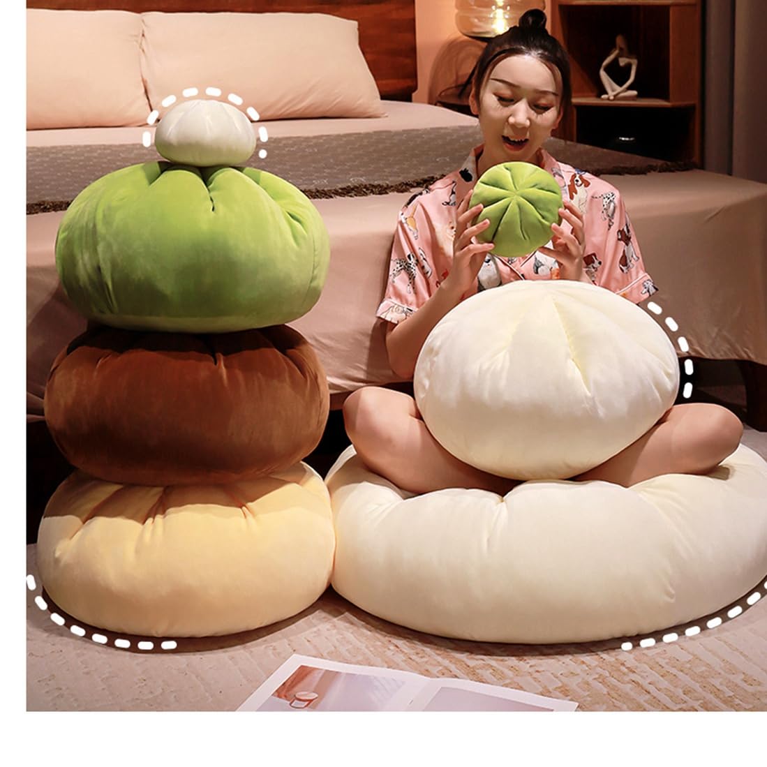 Amazon｜抱き枕 ふわふわ リアルクッション 白クッション ぬいぐるみ
