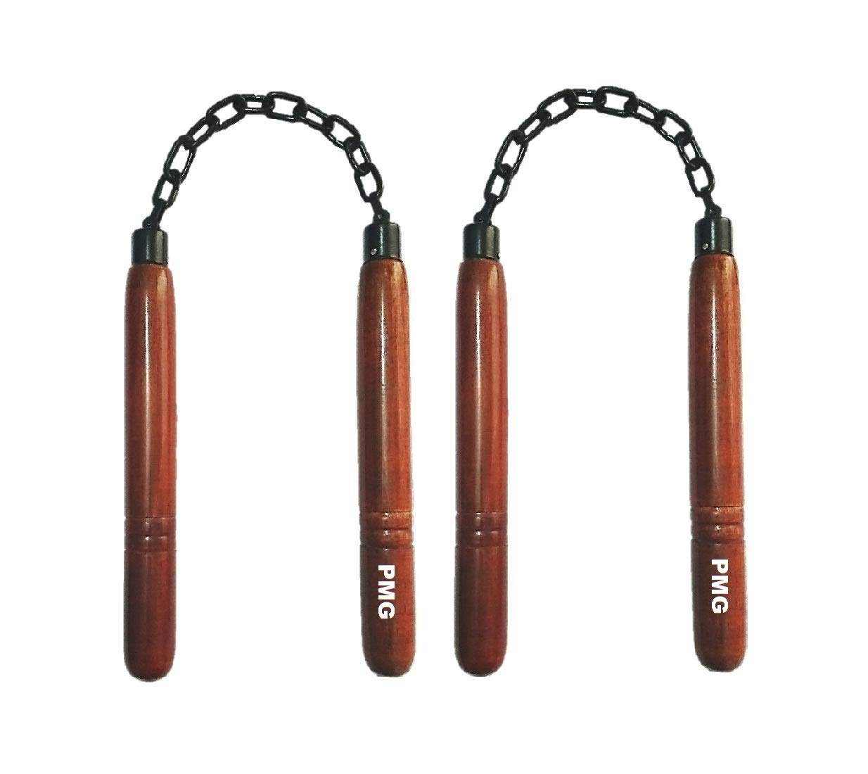 PMG Wooden Nunchaku, Brown Handle Metal Chain,(Pack of 2) Nanchaku for Karate (B07BM68XNH) Amazon Price History, Amazon Price Tracker