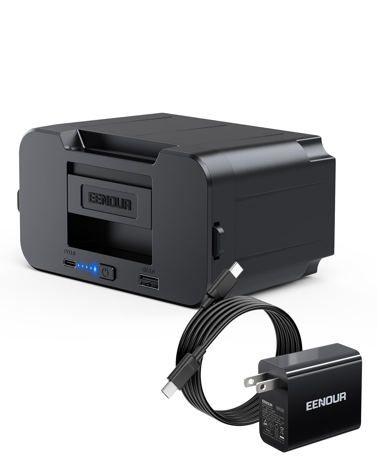 Amazon | EENOUR 車載冷蔵庫用バッテリー DB01 急速充電器1個付き 大