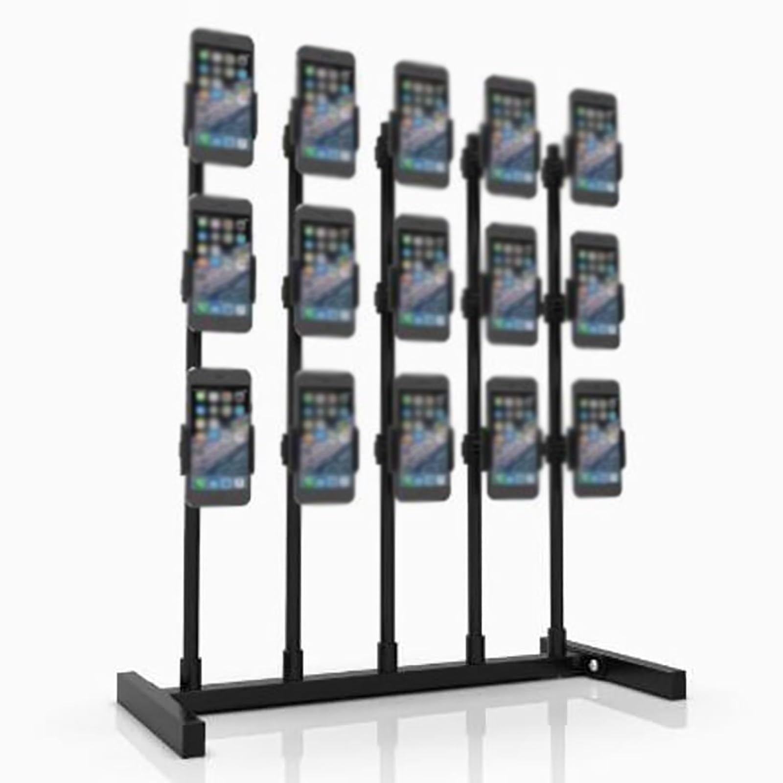 Generico Supporto Girevole Multi-Dispositivo per Cellulare, Supporto Multistrato da 60 cm per Streaming Live e videoconferenze, organizza Fino a 15 telefoni, Perfetto per creatori e Professionisti