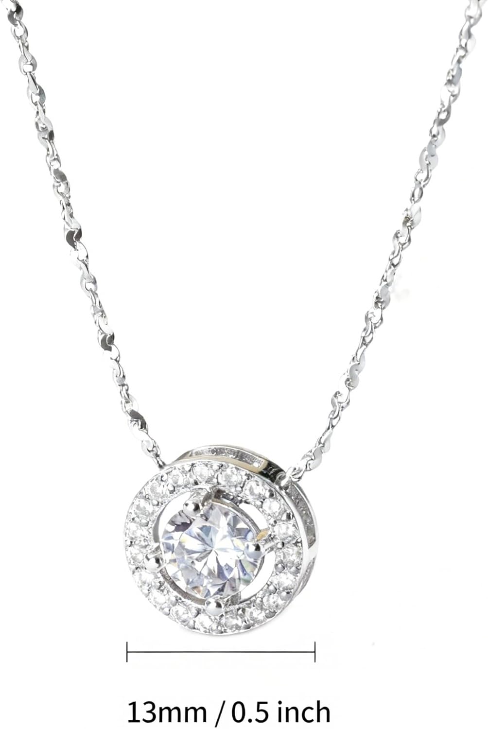 Cubic Zirconia Necklace for Women Imitation Diamond Pendant Fashion Pendant Chain Necklace Women Jewelry Gift Birthday Gifts Light Luxury Design Necklace - Image 6