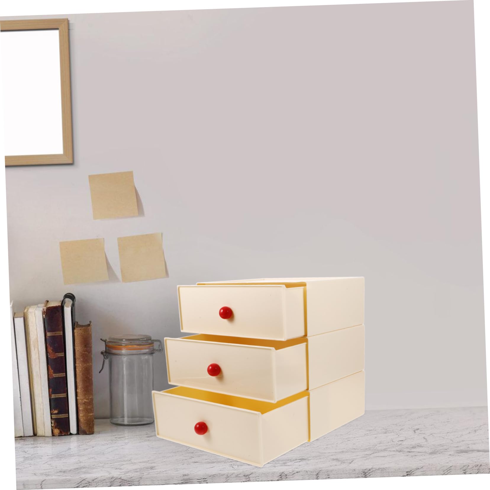 Caja Organizadora de Escritorio Hips PP, Cajones Multi Capa