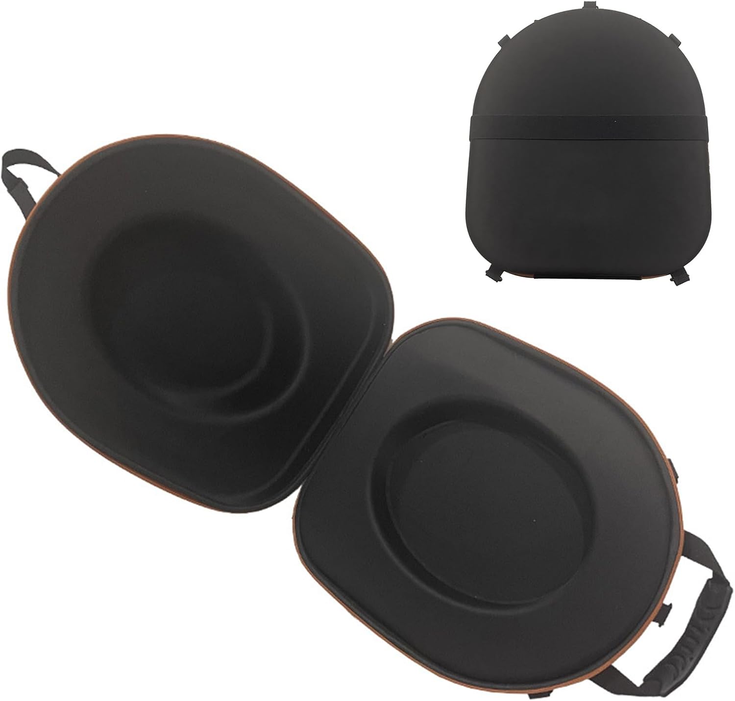 Cowboy Hat Travel Case - Portable Cowboy Hat Storage Box Crush Proof Hat Carrier Case for Travel Protects up to 2 Cowboy with Carrying Handle, Shoulder Strap, Luggage Strap