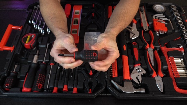 HANTINSTINA 39-Piece Household Tools Kit - Portable and Essential