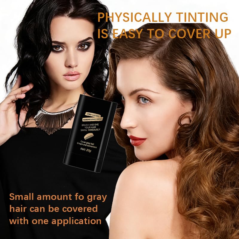 Peine tinte para cabello 2 unidades marrón/negro miniatura 5