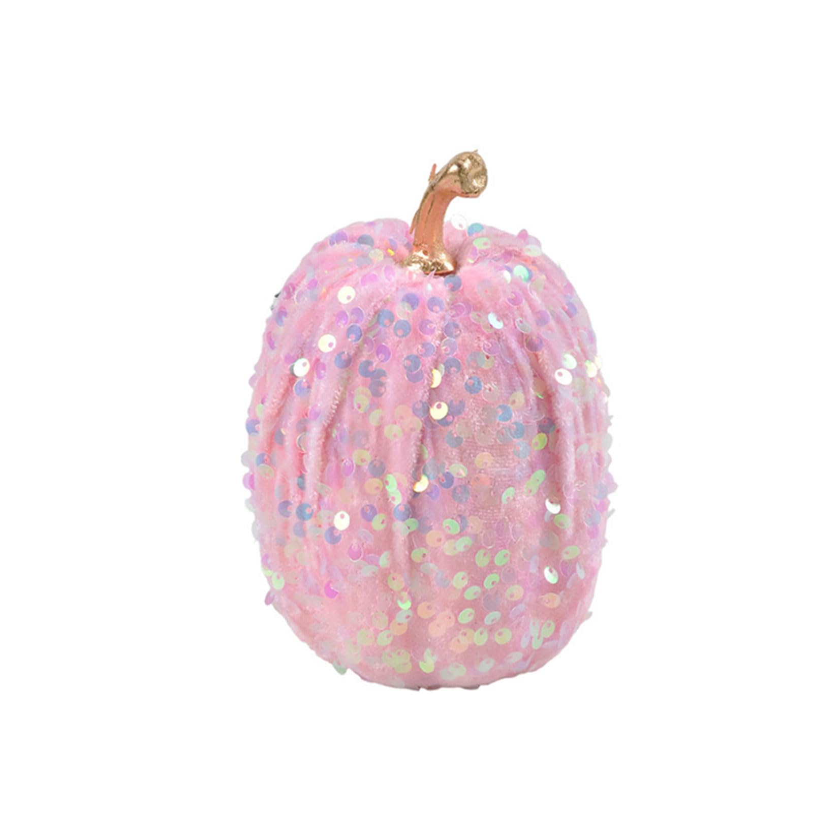 JIAPIKA Thanksgiving Pumpkin Accent Decor Thanksgiving Pumpkin Accent Decor Finish Gold Top Seasonal Tabletop