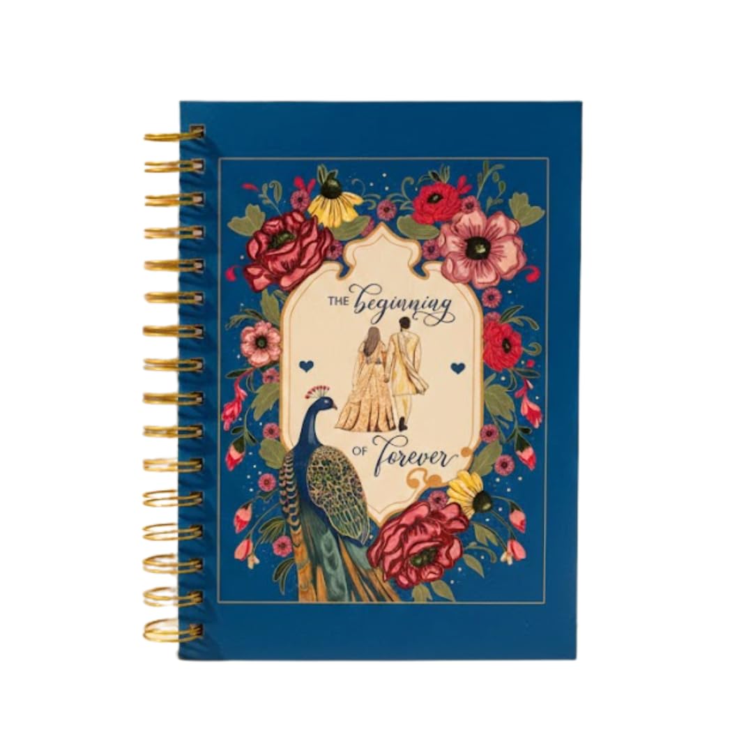 Bop Canvases Wedding Planner for Bride & Groom – Step-by-Step Wedding Planning Book | 6-Month Checklist, Budget Tracker & Vendor Planner | Hardcover Keepsake Engagement Gift
