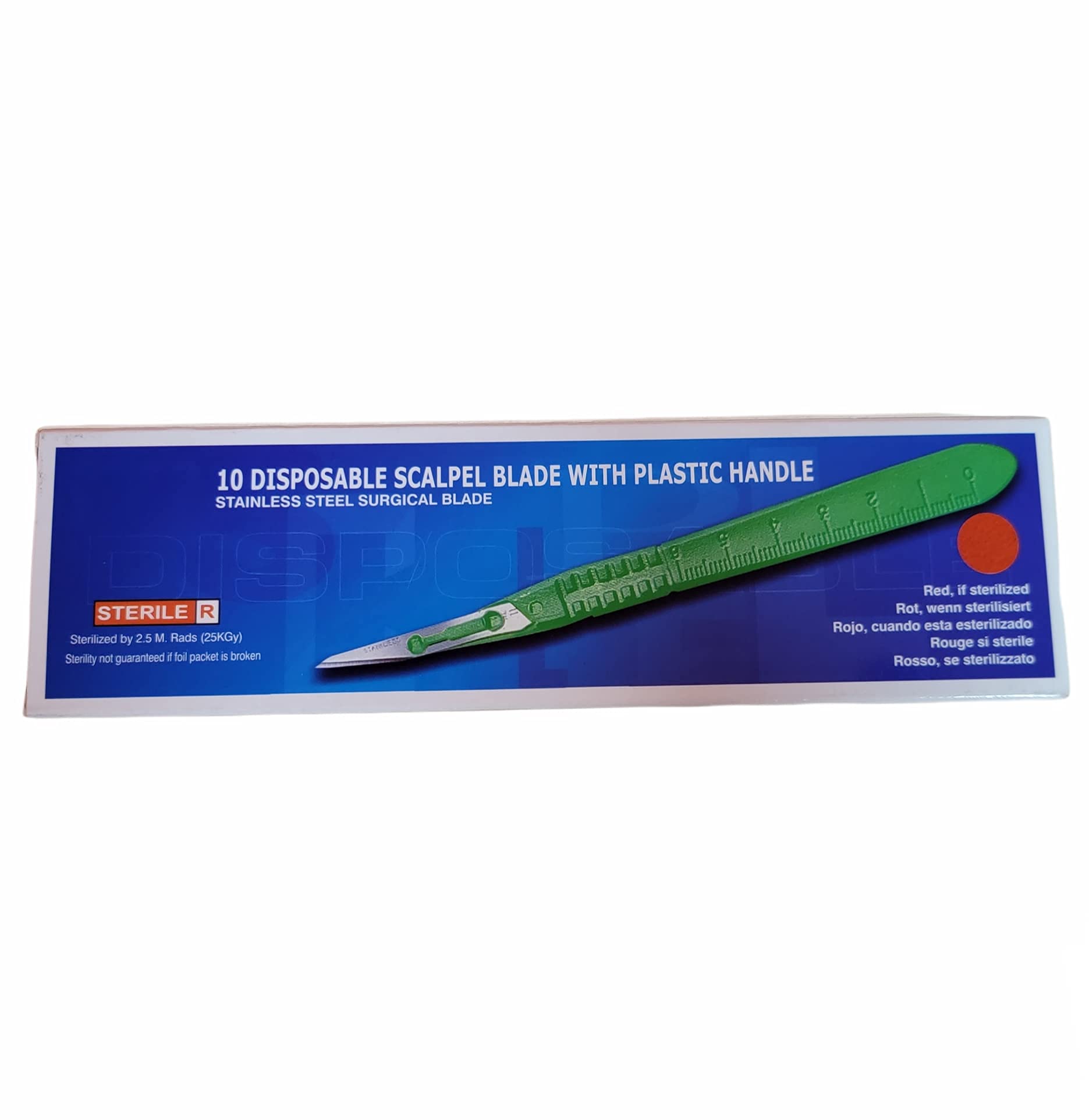Scalpel Surgical Blade| Stainless Steel | 10pcs per Box (#15)