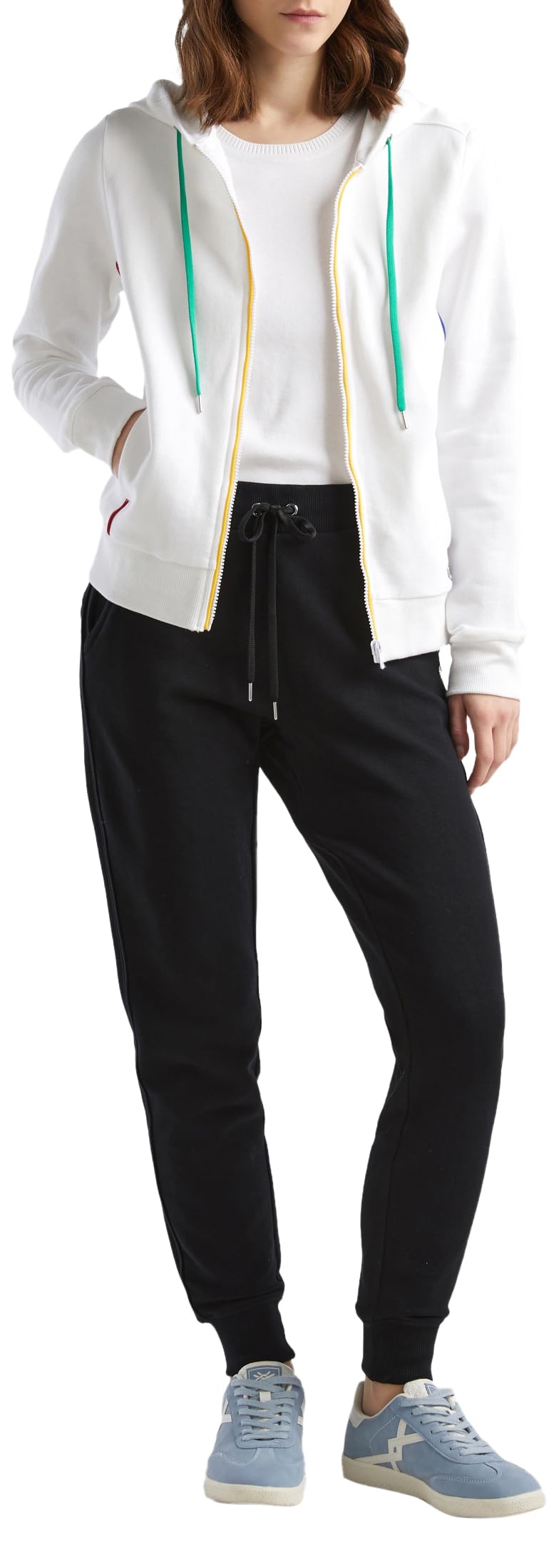 United Colors of Benetton Women's Pant 3J68DF010, Black, S