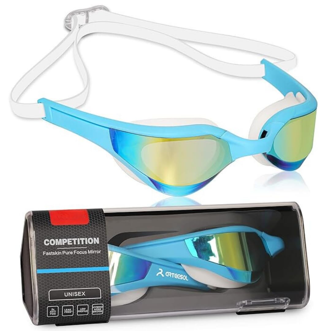 First Lens BlueDive Swimming Goggles for Men & Women, Clear Vision & Lightweight with adjustable strap - 006 Blue (B0D5MFFTQ9) Amazon Price History, Amazon Price Tracker