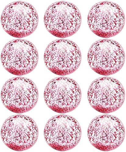 Inflatable Beach Balls Bulk Jumbo 16" Glitters Pool Toys Balls for Pool, Beach, Summer Pool Party - Swimming Pool Game Water Beach Toys Kid Party Favor Luau Decorations Blow Up Beach Ball (12 Pack)
