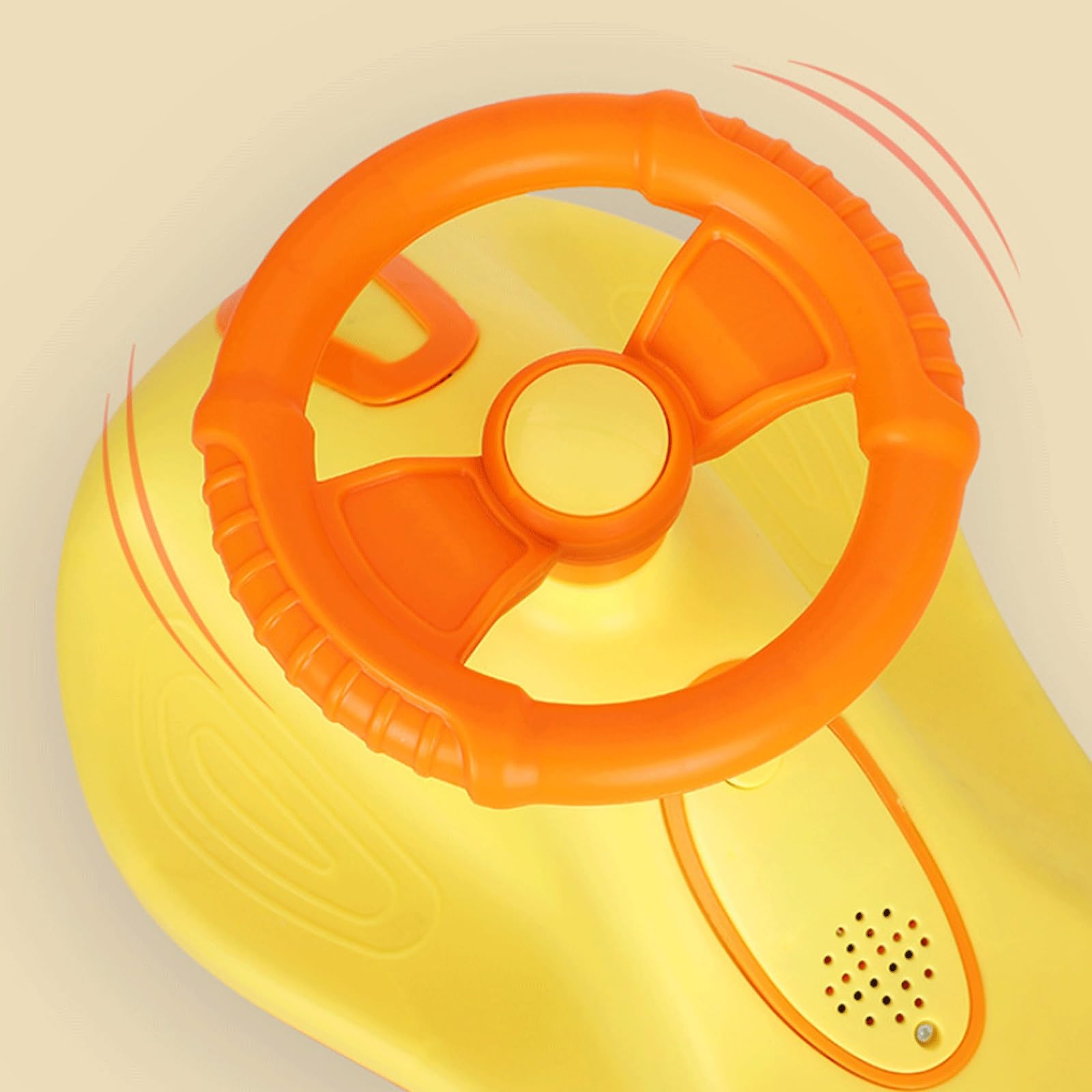 Wackelauto, Wackelauto, Kinderspielzeug for Aufsitzen, Schaukelauto mit Zugseil, for Kinder ab 3 Jahren, Schaukelautos(Orange)