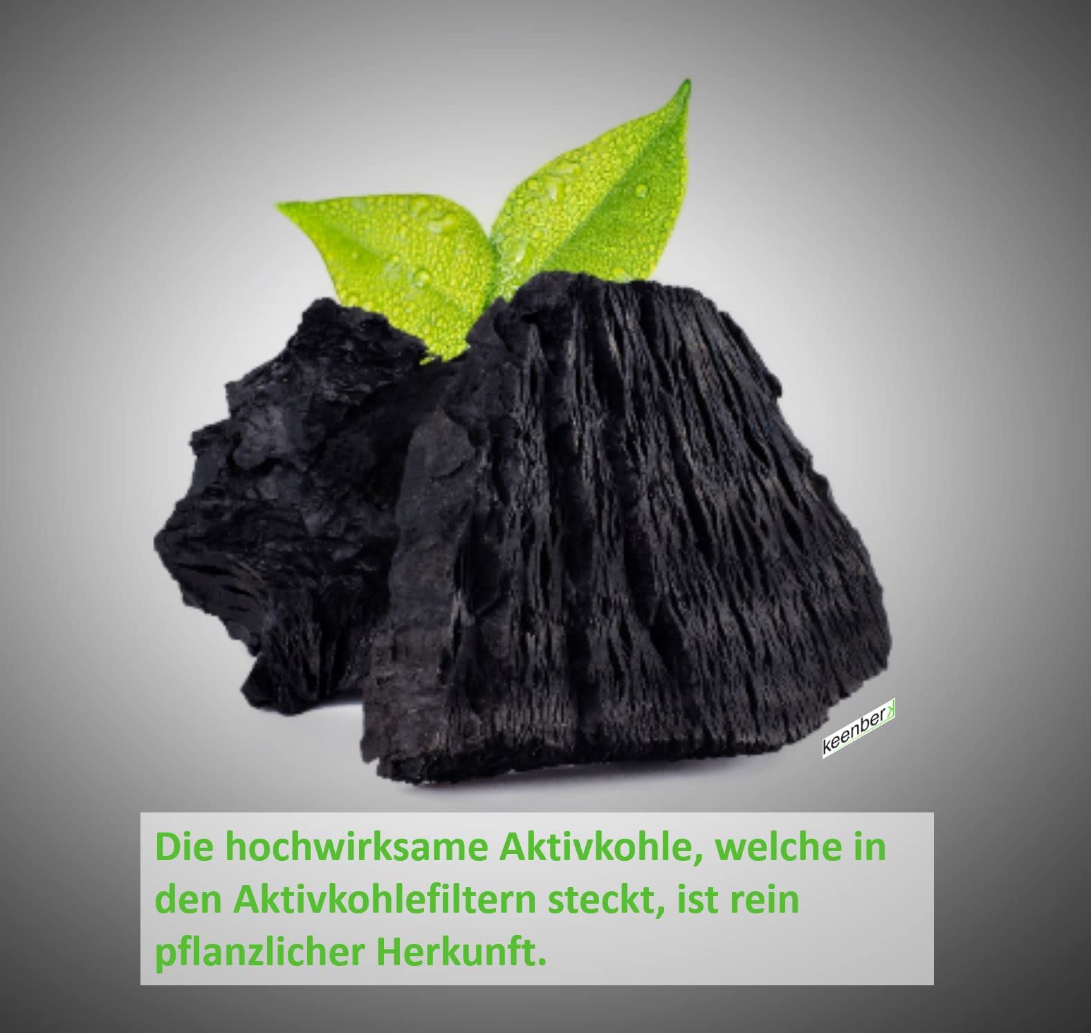 Keenberk - Aktivfilter für Amica KF 17149 - Kohlefilter für KH 17178, 17179 E - Zubehör für Dunstabzugshauben - Schwarz - Super-Sparset mit 3 Stück