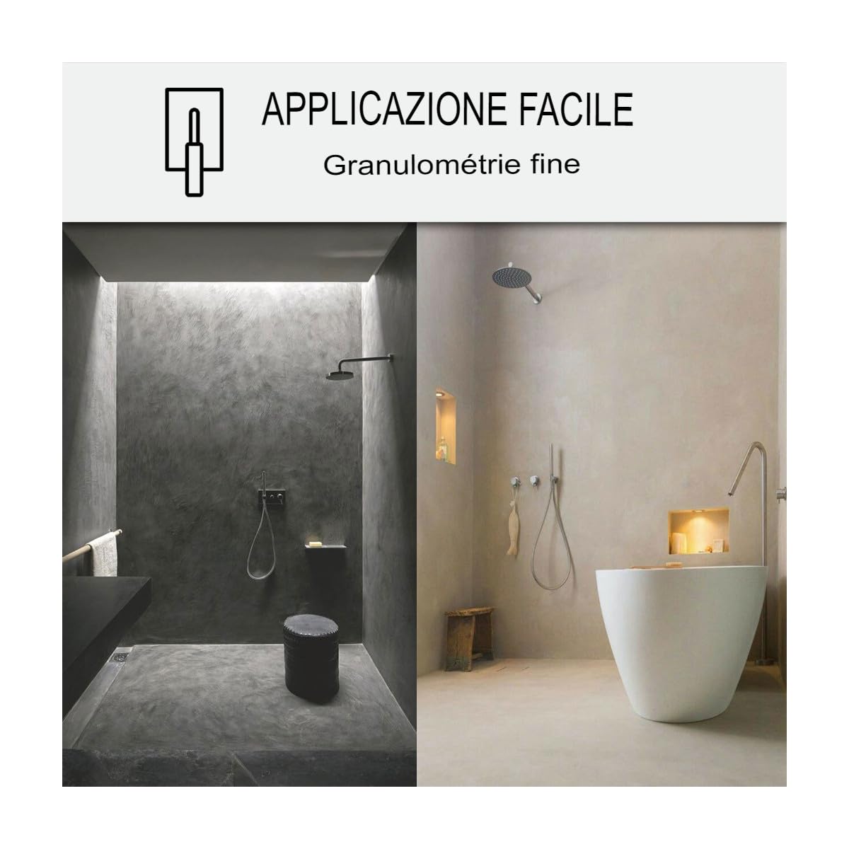 Cemento Cerato Bagno e Doccia 2 m² (in 2 strati) Verde Chiaro Marang | Kit Completo Impermeabile per Pavimenti e Pareti Doccia, Superficie Liscia senza Fughe, 40 Colori - Arcane Industries