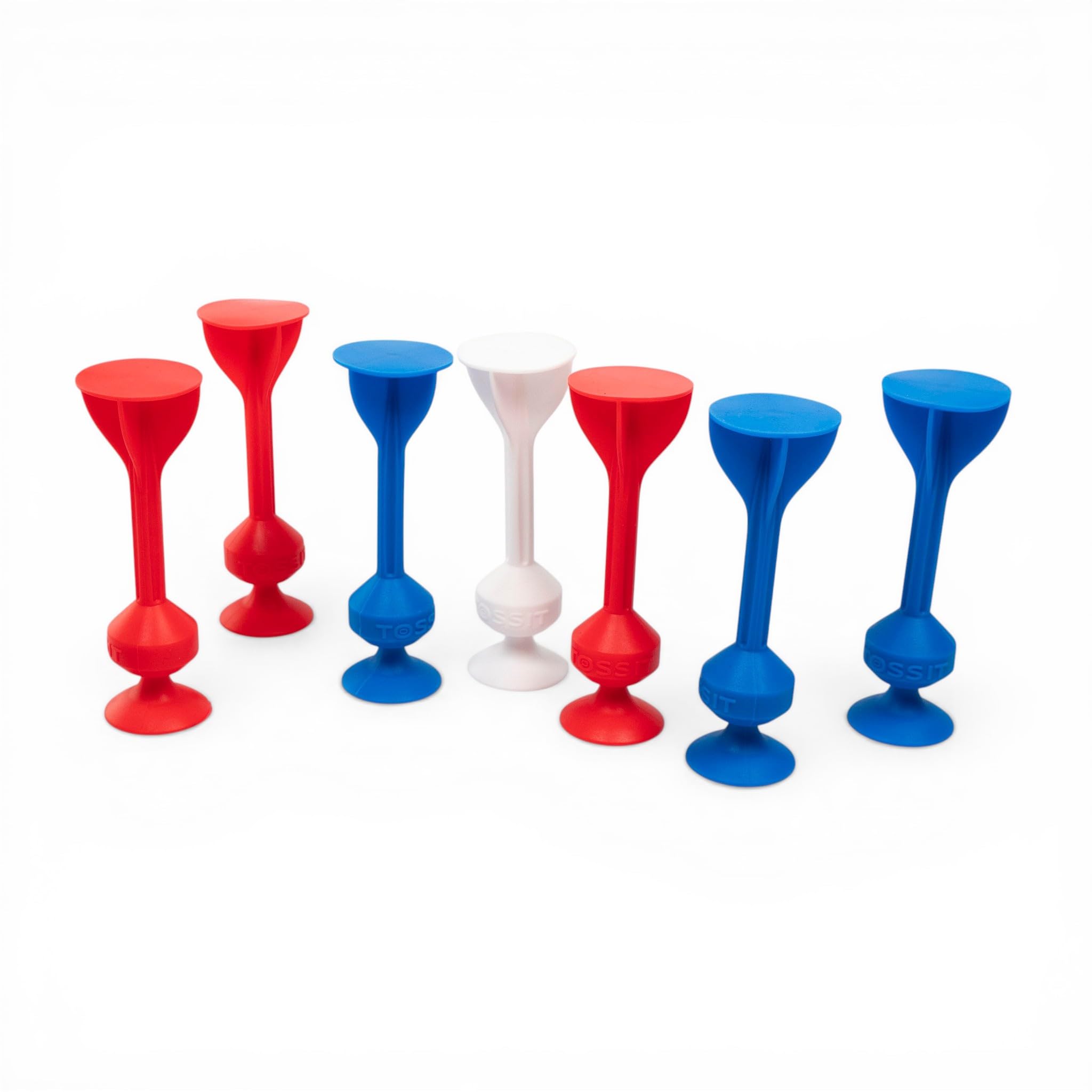 TOSSIT Jeu Fléchette Ventouse, Pétanque Intérieur Extérieur pour Sol et Mur, Silicone Puissant et Durable, World Football Edition