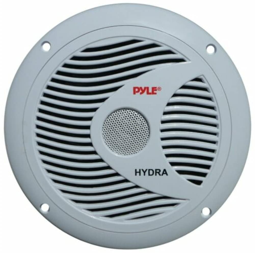 Pyle 2 PLMR60W 18 cm 180 mm Altavoces Blancos de Doble Cono a Prueba de Agua para mar Piscina Barco Hotel Restaurante Pub 75 vatios rms 150 vatios máx, por par