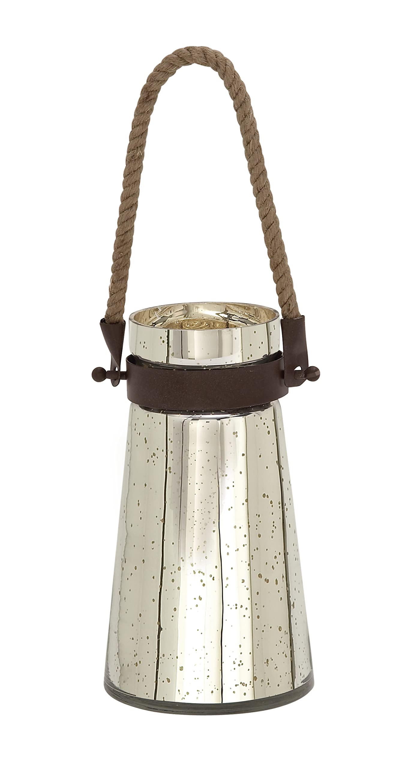 Lanterne en métal Deco 79 : élégance en verre et acier pour un design raffiné