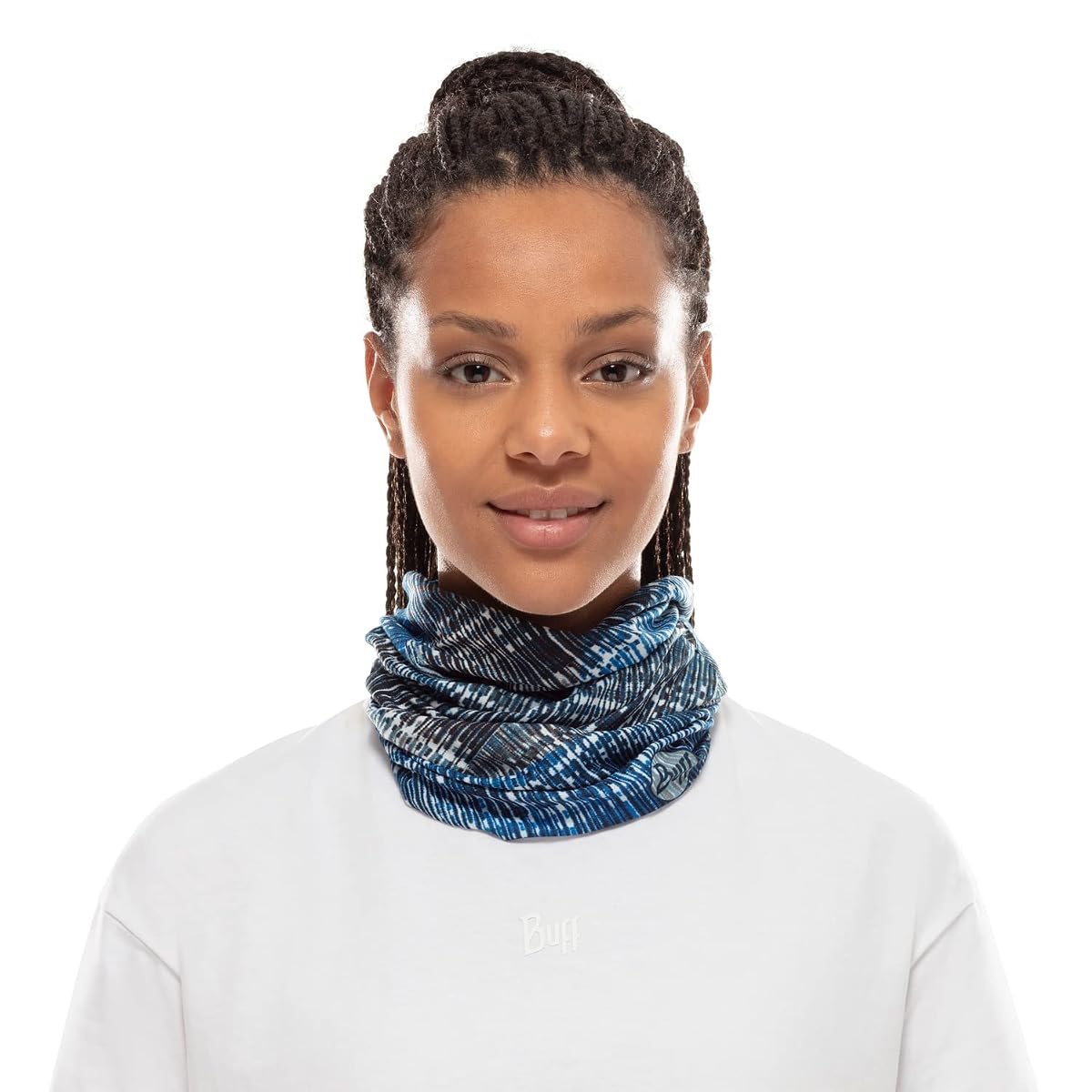 BUFF Unisex Blue Heiq Cooling Coolnet UV Summer Hiking |Trekking | Biking |