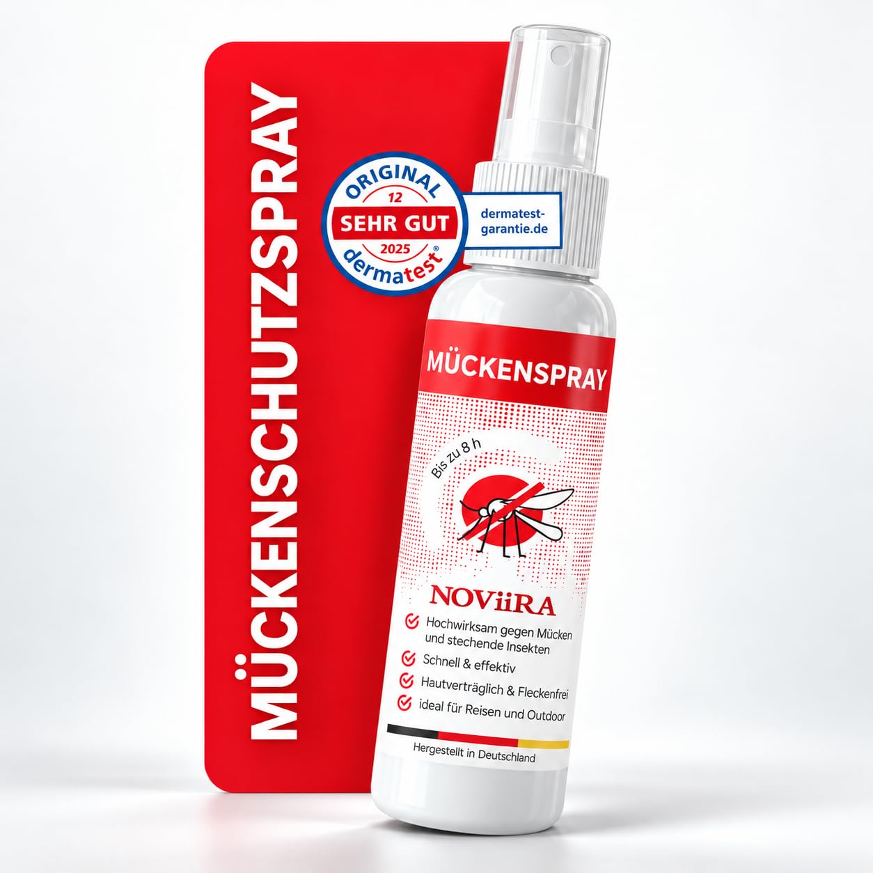 Mückenspray | 100 ml | Dermatologisch getestet | DEET frei | Insektenspray | Made in Germany | Mückenschutz Haut | Muckenschutz | Mosquito Repellent | Mückenschutz | Insect Repellent Spray