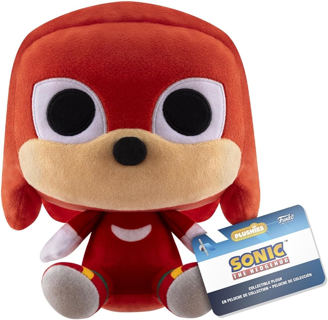 Funko Pop! Plush: Sonic the Hedgehog - Knuckles the Echidna - Collectable Soft Toy - Birthday Gift Idea - Official Merchandise - Stuffed Plushie for Kids and Adults and Girlfriends