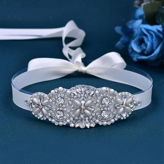 Cintura da sposa con fiore di cristallo Color oro rosa fatta a mano cintura da sposa con strass accessori per abi da donna regalo da damigella d'onore  320