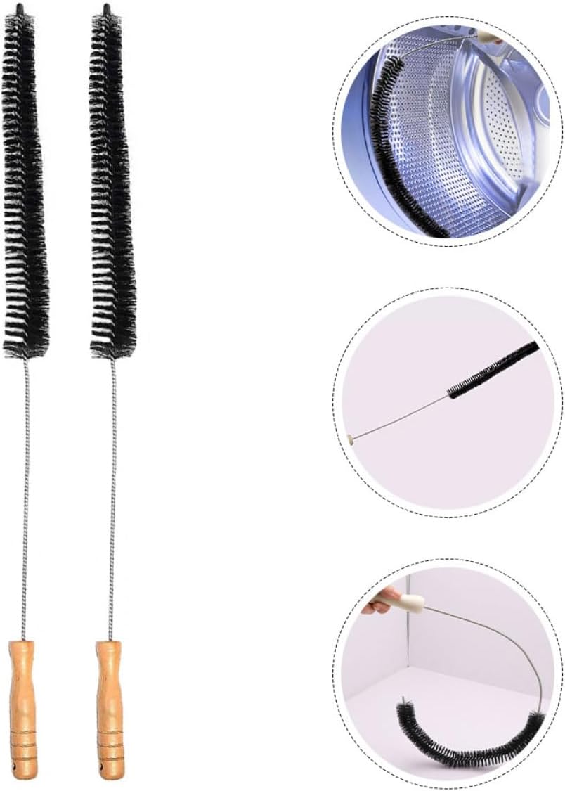 Ciieeo 4pcs Handle Dryer Vent Cleaning Brush Multi-Function for Washing Machines Dryer Lint Trap Exhaust Vent