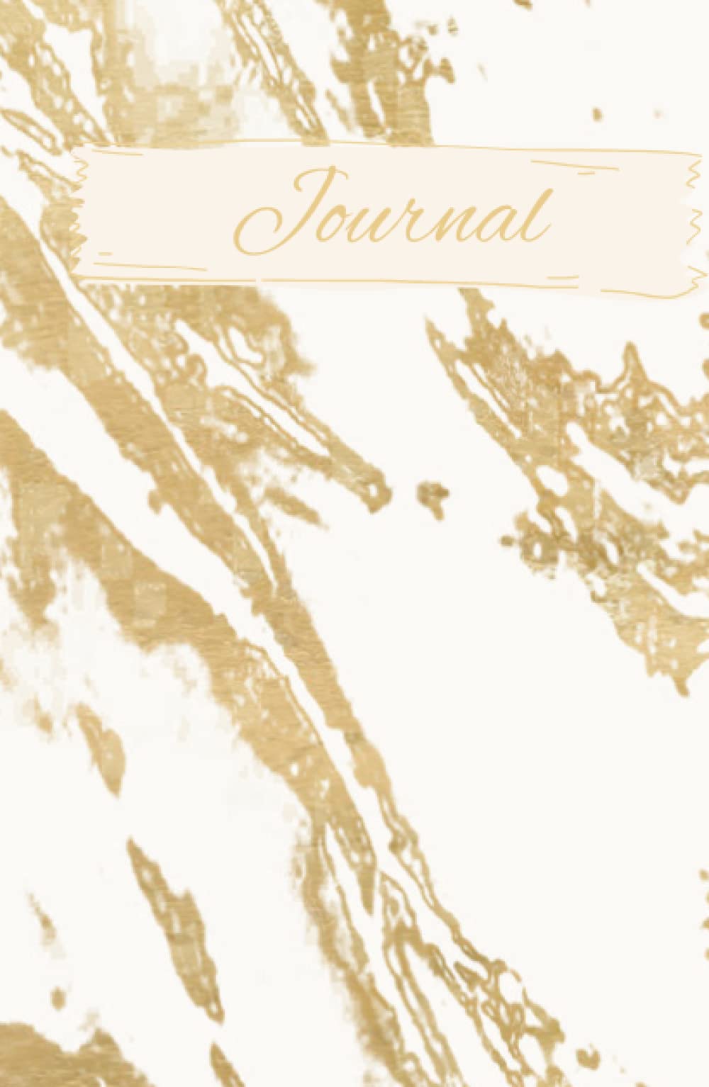 Journal Gold Marble de luxe avec couverture marbrée dorée pour écriture élégante