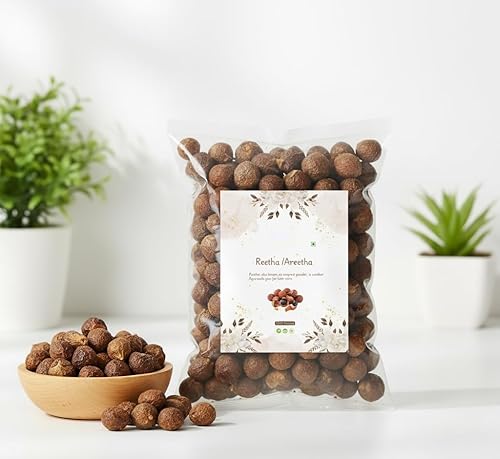 Miniatura 3 de YB Whole Dried Reetha 100% Pure Soapnuts for Hair Care (150Gram) for All Hair Type