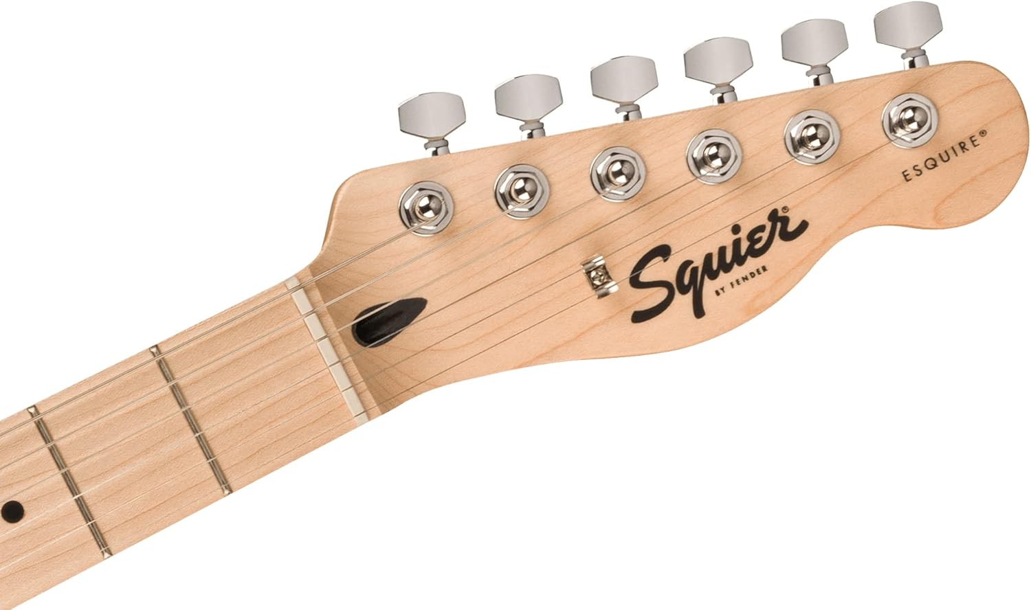Fender Squier Sonic Esquire H Electric Guitar Bundle with Fender Tuner, Guitar Strap, Picks, and Austin Bazaar Instructional DVD - Arctic White